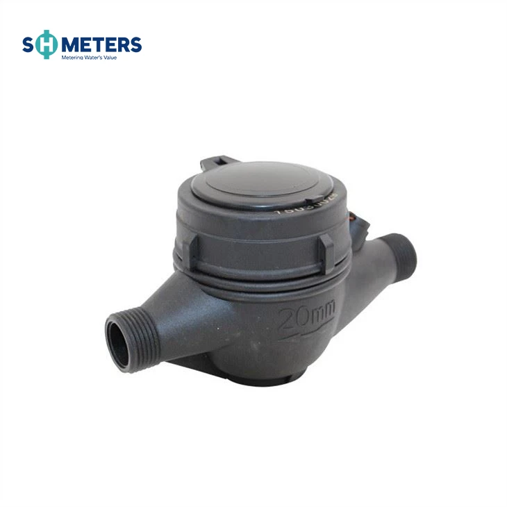 1/2inch~2inch Dry Dial Water Meter Plastic Body Cold Water Meter For Domestic Residential