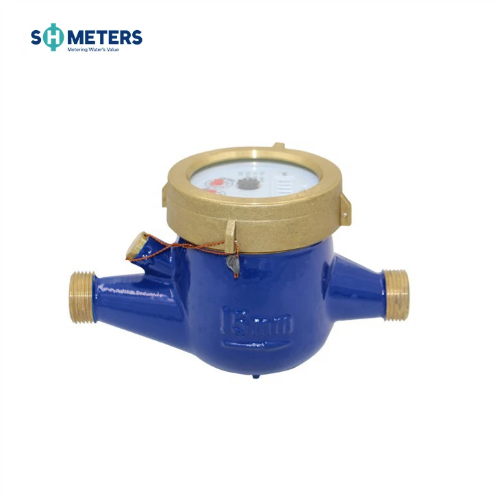 40mm Impulse Output Brass Dry Dial Mulitjet Water Meter