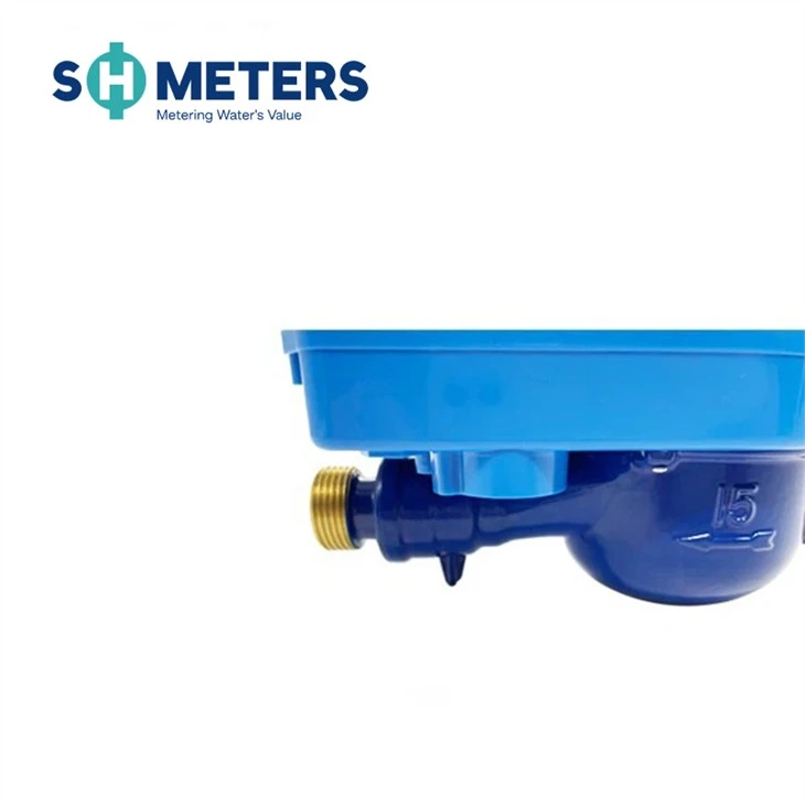 Brass Water Meter Body Dry Dial Ball Valve IC Card For Smart Digital 20 mm Prepaid Water Meters