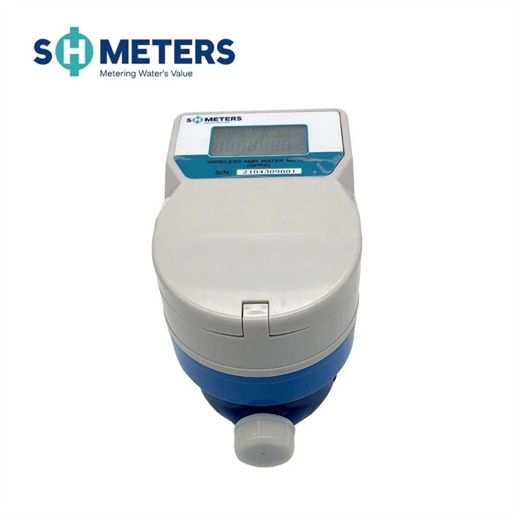 DN15-DN25 Mechanical GPRS Water Meter Brass Material