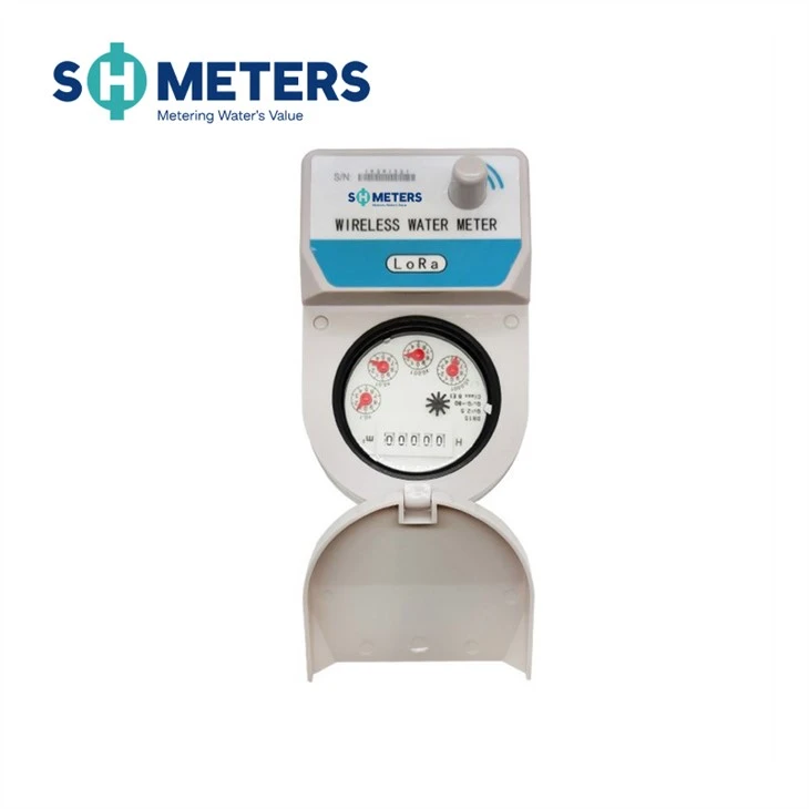 Mesurador d'aigua sense fils IP68 Sistema de comptador d'aigua sense fils Lora amb instal·lació de guia