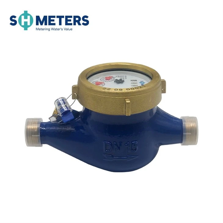 Multi Jet Dry Type Cold Brass Body Class C Water Meter