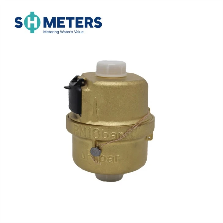 DN15 R200 Plastic Dry Dial Piston Type Brass Volumetric Water Meter