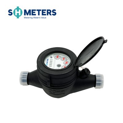 Comptador d'aigua freda DN15MM Comptador d'aigua de múltiples raigs de plàstic domèstic Dial sec, comptadors de raigs múltiples per a la llar